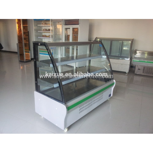 Commercial fresh food display refrigerator showcase